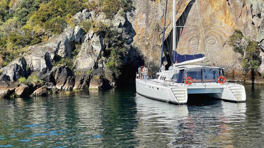 Lake Taupo: Luxury Sailing Catamaran to Māori Rock Carvings - What $41 buys you