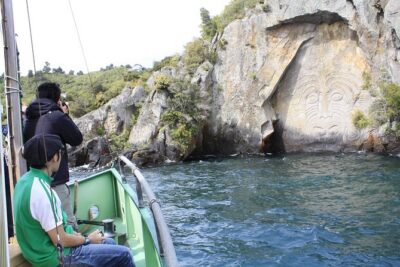 Lake Taupō Māori Rock Carvings Scenic Cruise aboard Ernest Kemp