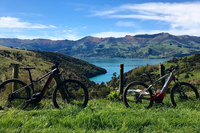 Lava Loop- Guided electric mountain bike tour in Akaroa - The downhill sections and ride back