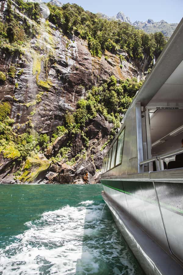 Milford Sound: 2-Hour Small Boat Scenic Cruise - Stirling Falls and the famous soaking