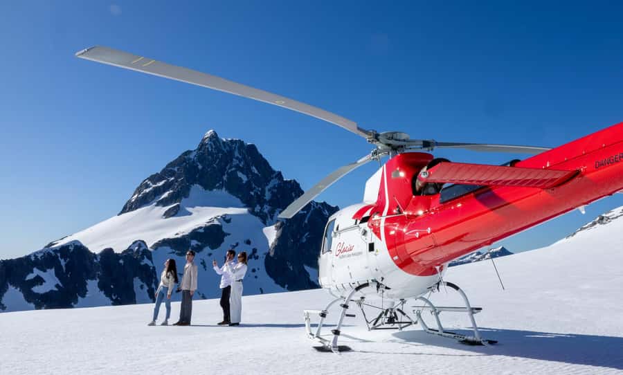 Milford Sound Scenic Helicopter Flight with Landing - Leaving Queenstown and gaining height