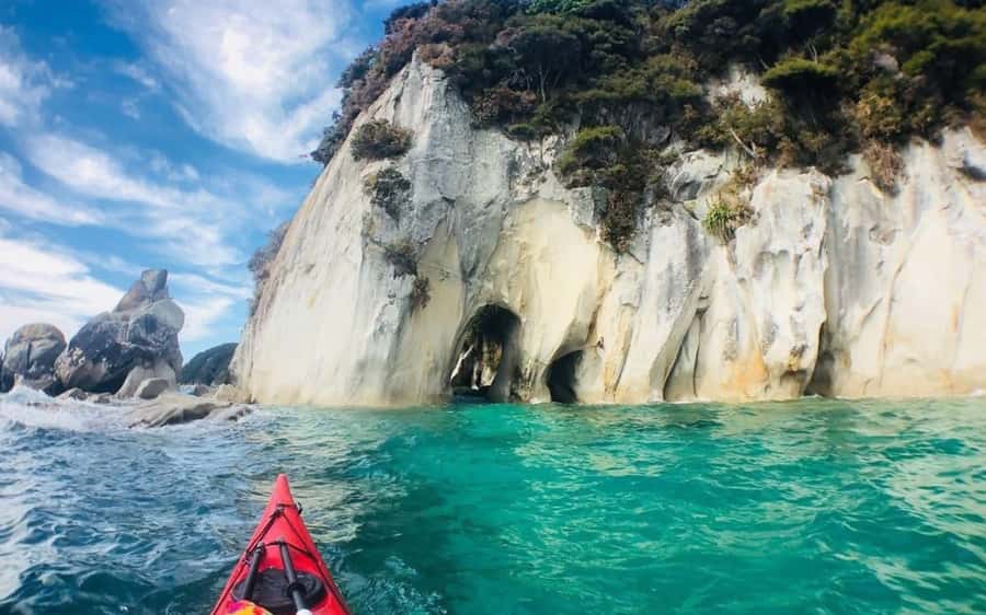 Nelson: Abel Tasman Kayaking & Great Taste Trail Bike Tour - Kaiteriteri puts you beside the Abel Tasman coast