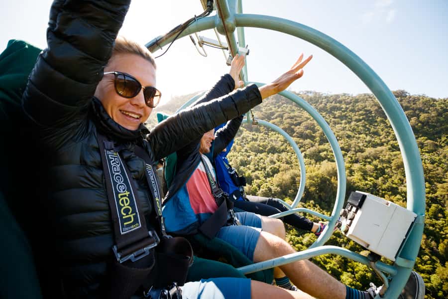 Nelson: Cable Bay Adventure Park Skywire Experience - Native forest, farmland, and the view from above