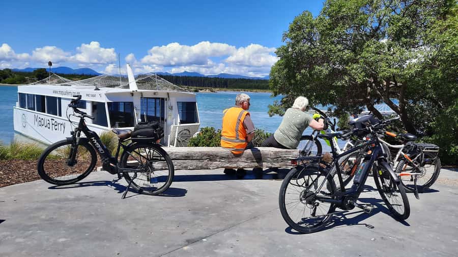 Nelson: Great Taste Trail Coastal Bike Ride to Mapua - Coastal wetlands and birdlife