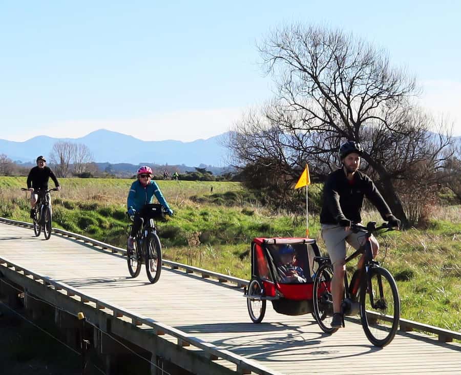 Nelson: Great Taste Trail Coastal Bike Ride to Mapua - The ferry to Mapua