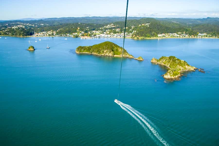 Paihia: Bay of Islands Parasailing Flight - Flying high above the Bay of Islands