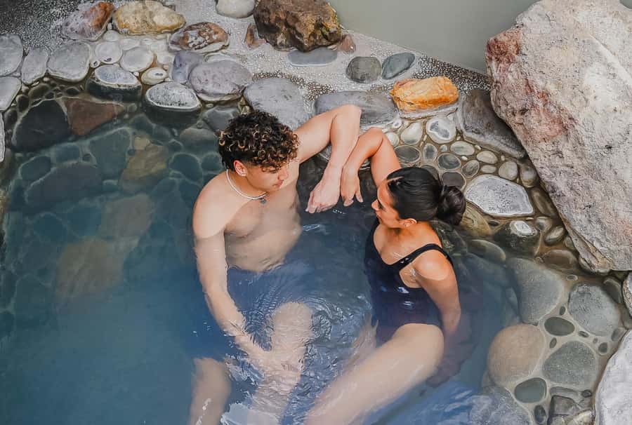 Polynesian Spa Rotorua: Sky View Private Pools Experience - What the alkaline water feels like