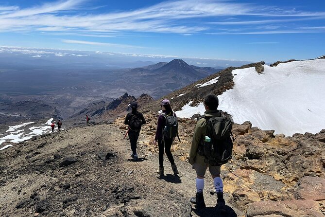 Premium Mt Ruapehu Summit Plateau Guided Group Hike - Learning to use crampons and an ice axe