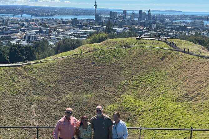 Private Piha Beach, Rainforest Adventure & Mt. Eden with Guide - Mount Eden finishes with Auckland at your feet