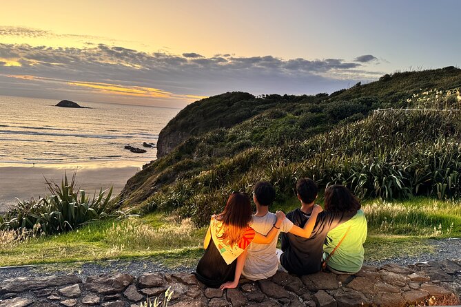 [PRIVATE] SUNSET. Wine. Hot Pool. Dinner - Muriwai Beach is the evening’s grand finish