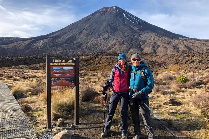 Private Tongariro Crossing Guided Walk - The long climb through volcanic country