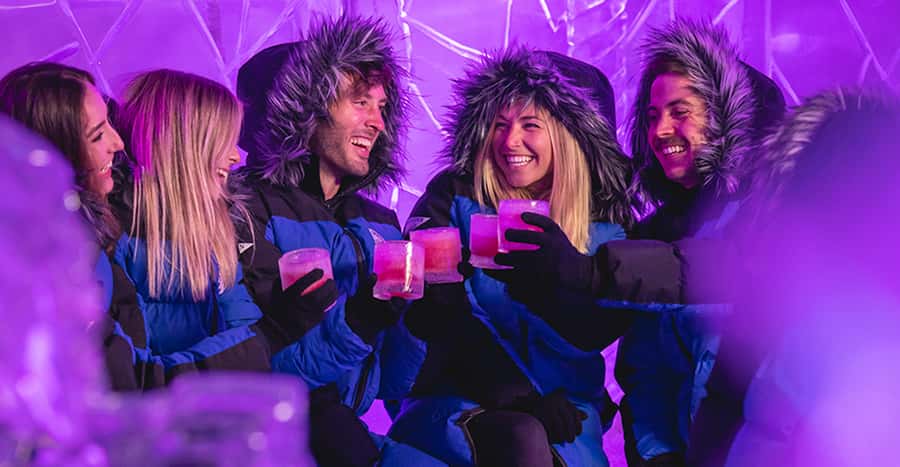 Queenstown: Ice Bar Entry with Warm Winter Gear and Drink - Cocktails, mocktails, and ice glasses