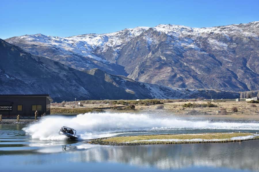 Queenstown: Jet Sprint Boat, Ultimate Off-Roader & Shooting - The jet sprint boat reaches 100 km/h fast
