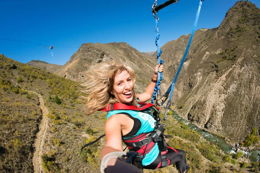 Queenstown: Nevis Bungy & Swing Combo - The Nevis Swing: a 70m drop into a 300m arc