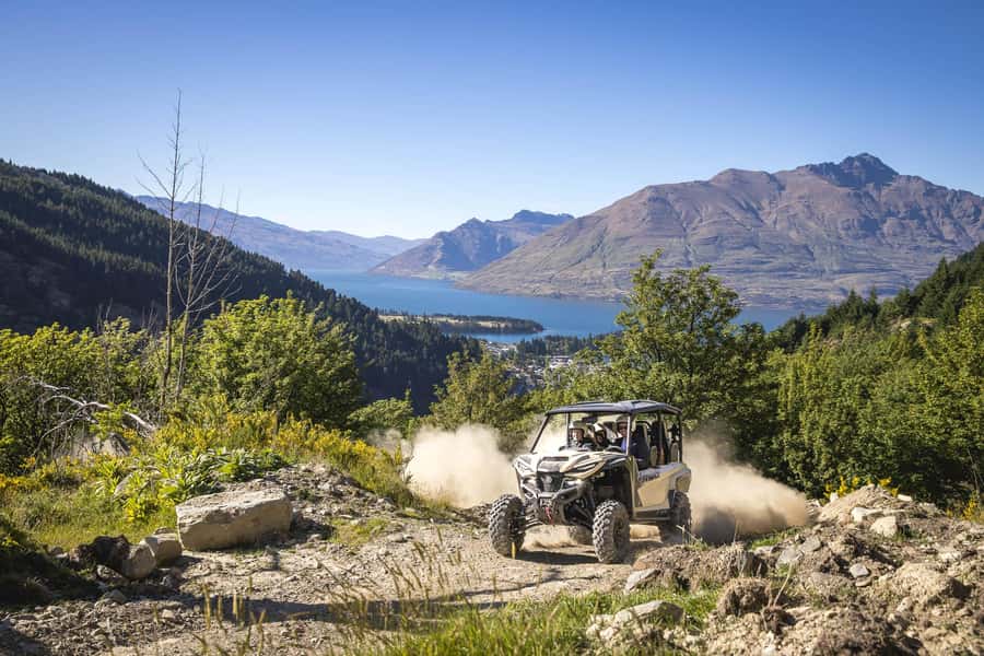 Queenstown: Self Drive Guided Buggy Tour - Following the guide onto the main track