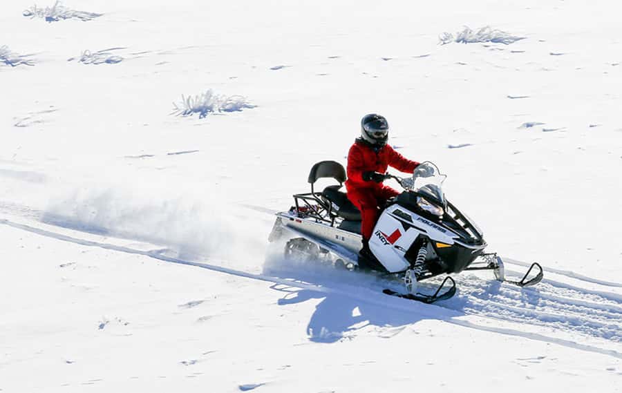 Queenstown: Snowmobiling Experience with Helicopter Flight - The Helicopter Route Across Three Mountain Areas
