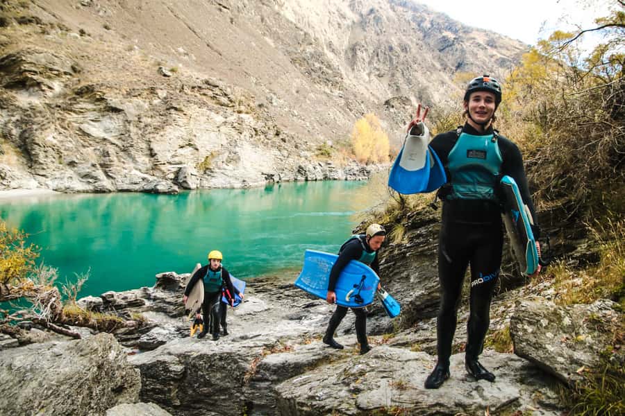 Queenstown: White Water Surfing Along the Kawarau River - Gentler water and the optional cliff jump