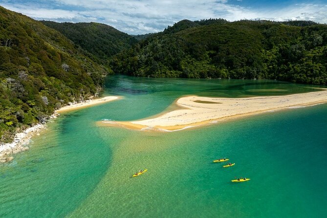 Remote Marine Reserve - Guided Kayaking - New Zealand - Lunch on a beach, not just a packed snack
