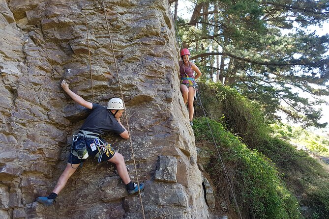 Rock Climbing Christchurch 1/2-day or full-day (Small Group Tour) - The views are part of the reward