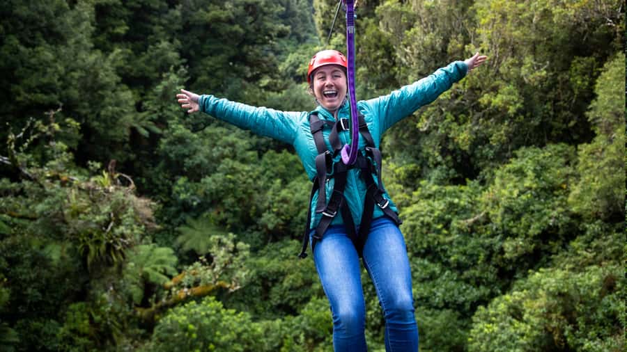 Rotorua: 6 Ziplines, Swing-Bridges & Wildlife Encounters - The first forest walk builds confidence