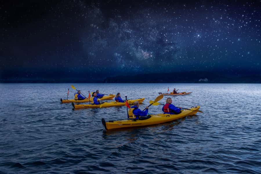 Rotorua: Evening Starlight Gourmet Kayak Tour with dinner - The paddling section takes real effort