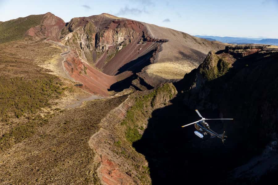 Rotorua: Helicopter Flight and Guided Walk on Mt Tarawera - Ten Minutes Over Lakes, Parks, and Mountains