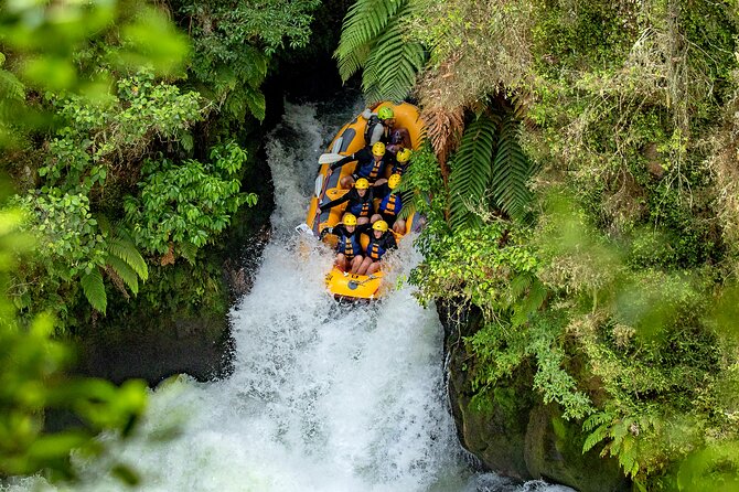 Rotorua Rafting: Kaituna River White Water Rafting & Free Sauna - The Kaituna River gives you a proper waterfall finish