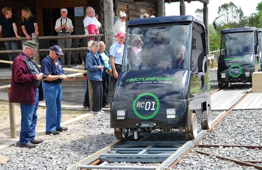 Rotorua Railcruising: Self-Drive Rail Car with Audio Guide - Covered seating and weather protection