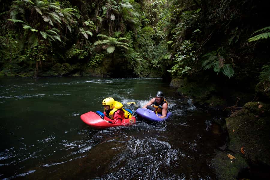 Rotorua Sledging: Kaituna White Water River Board Experience - Getting ready with the right gear