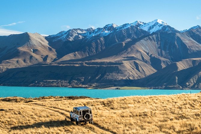 Scenic 4WD Tour Lake Tekapo Backcountry - Looking toward Lake Pukaki and Aoraki Mount Cook