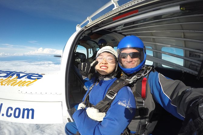Skydive Auckland - The views: islands, beaches, and distant peaks