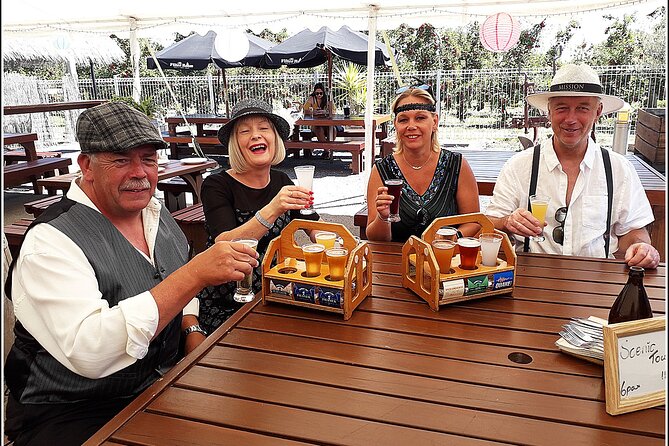 Small group - Napier Premium Winery , Beer & Cider + 5.5h to 6h. - Lunch with cheese, pizza, and a sensible pause