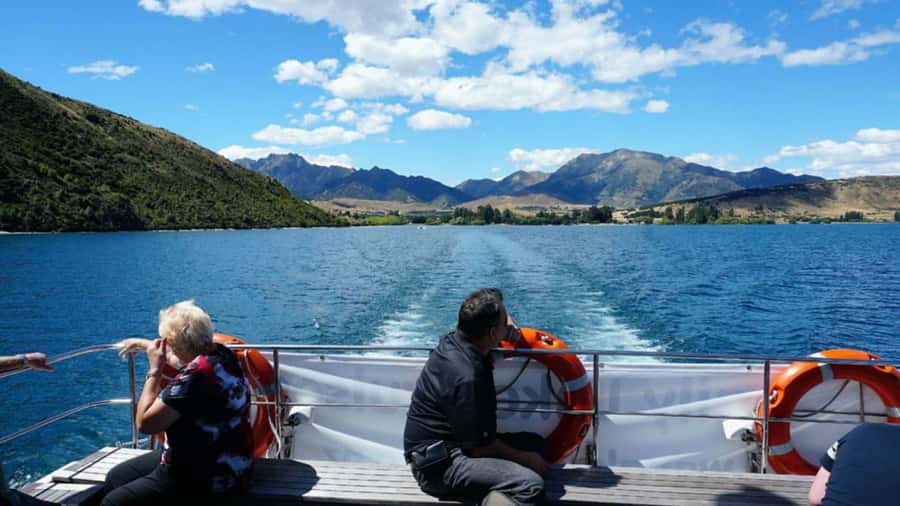 Stevensons Island 2-Hour Cruise and Nature Walk - Lake Wanaka from the deck of Dual Image