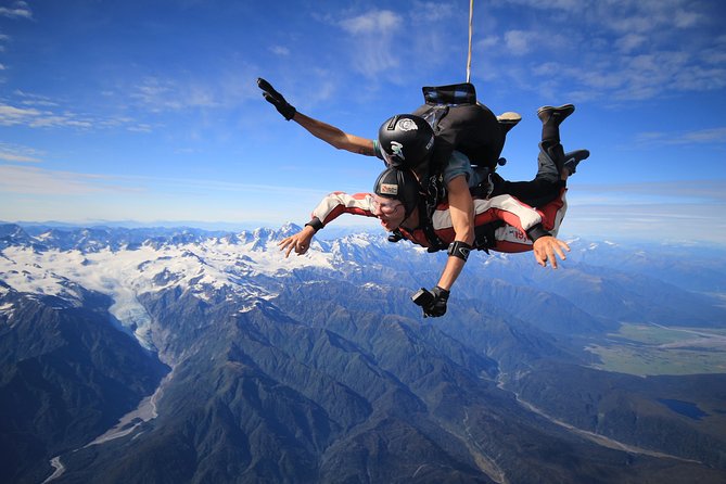 Tandem Skydive 16,500ft from Franz Josef - Key points at a glance