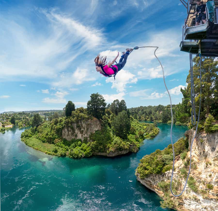 Taupō: Bungy Jump and Swing Combo - Who will enjoy this most?