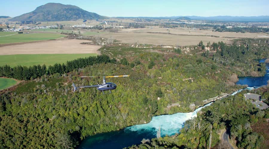Taupo: Huka Falls Helicopter Ride - A 10-Minute Route Over Taupo