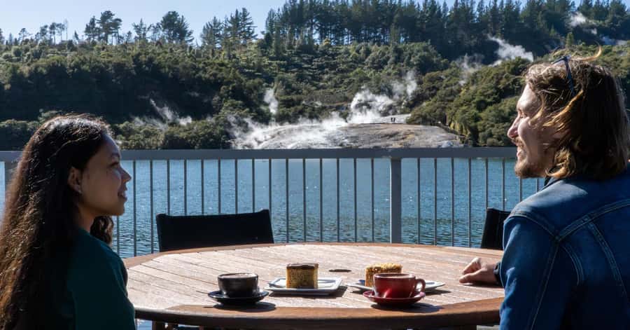 Taupo: Orakei Korako Geothermal Park and Cave Entry Ticket - The three-minute ferry across the water