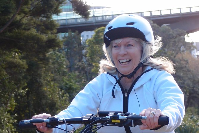 The Classic: our most popular electric bike tour of Auckland's Highlights - The Harbour Bridge, Wynyard Quarter, and the Pink Path