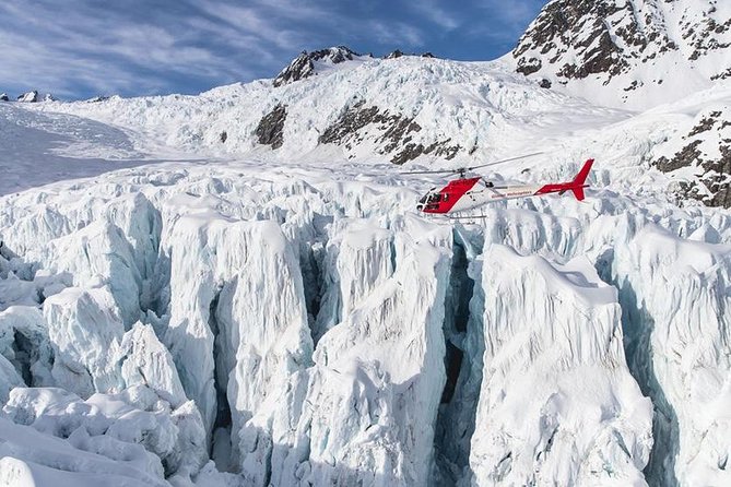 Twin Glacier 35-Minute Helicopter Flight from Fox Glacier - Lifting off above Fox Glacier