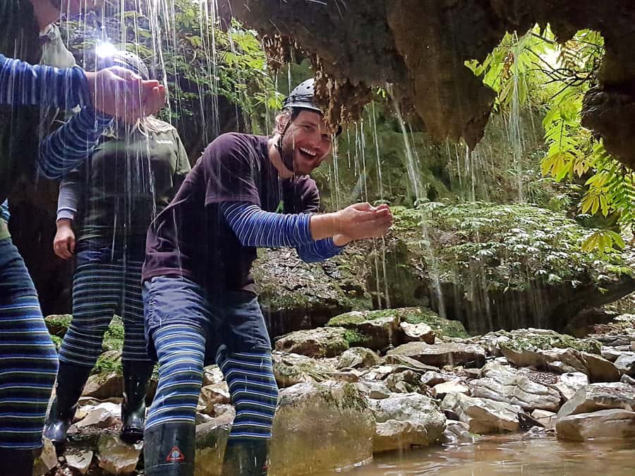Waitomo: Guided Eco-Cave Tour - The first 25 minutes: safety, clothing, and a bush walk