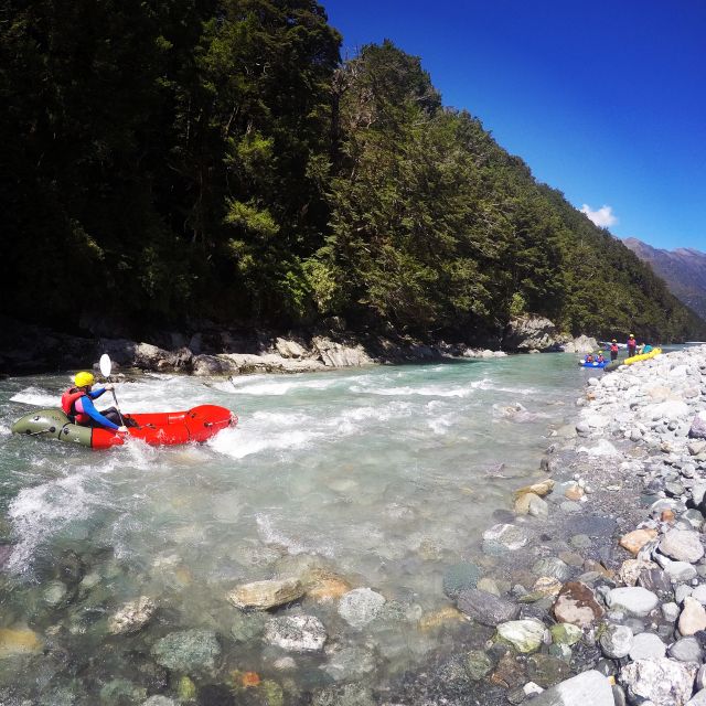 Wanaka: Full-Day Guided Packrafting Tour with Lunch - Two hours of paddling on the first river section