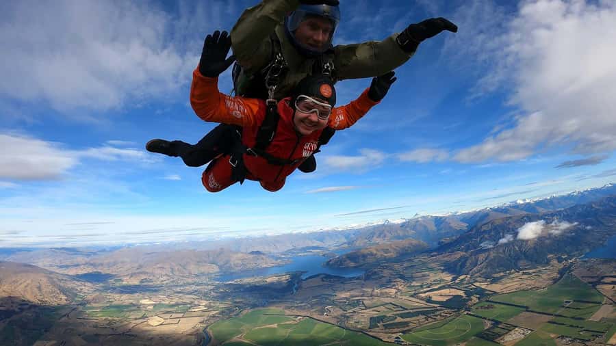 Wanaka: Tandem Skydive Experience - Landing back at the drop zone