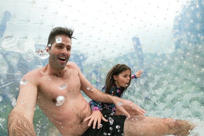 Zorb Inflatable Ball Ride from Mount Ngongotaha in New Zealand - Getting wet, laughing hard, and staying comfortable